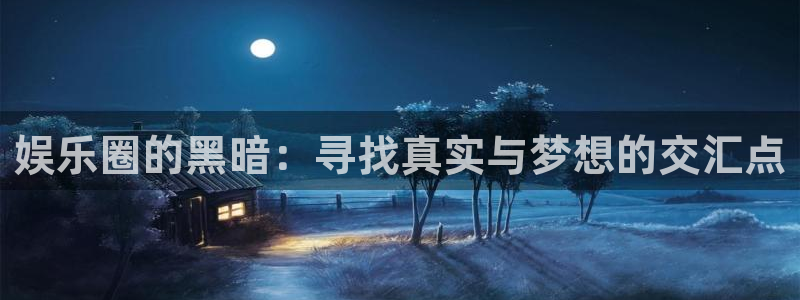 壹号平台下载：娱乐圈的黑暗：寻找真实与梦想的交汇点